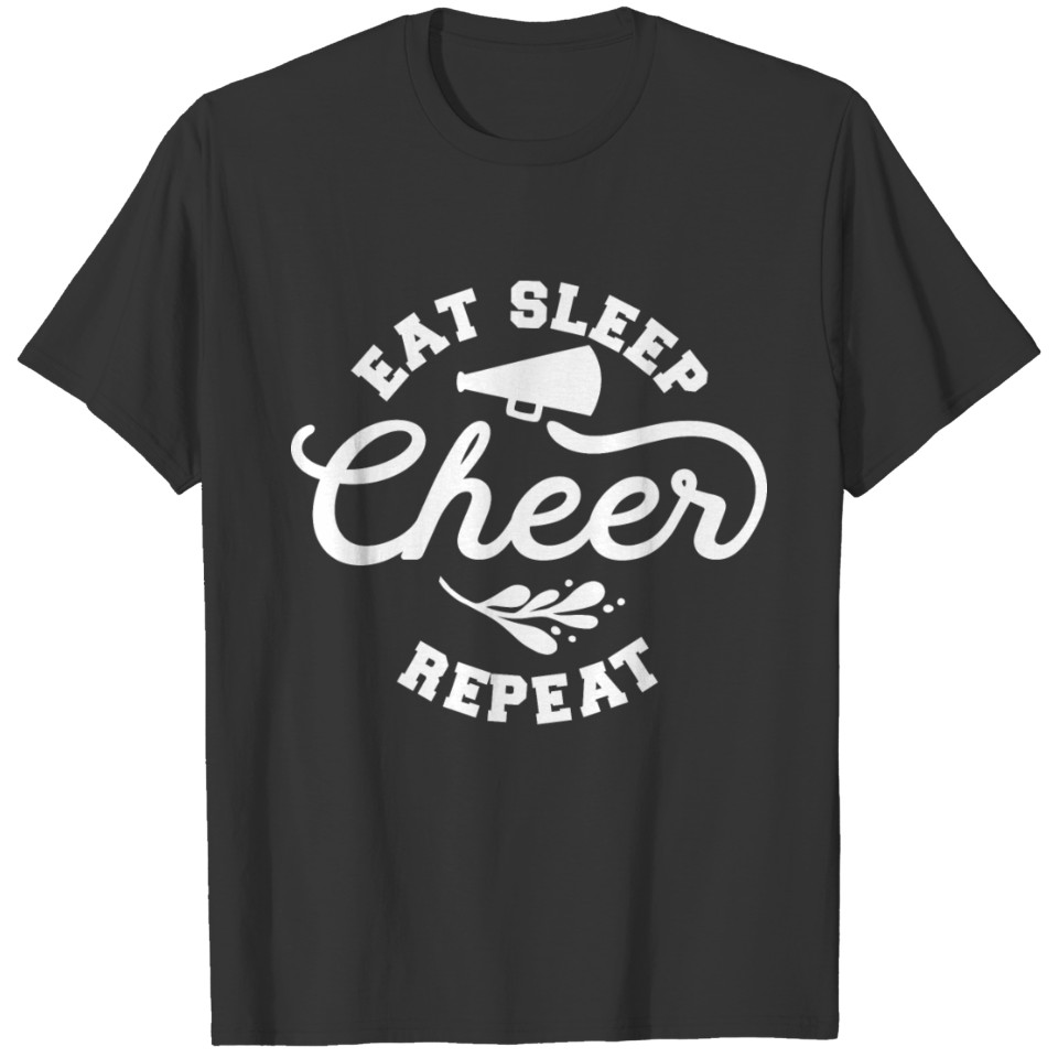 Eat Sleep Cheer Repeat Cheer Coach T-shirt