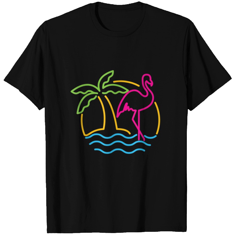 T-shirt Vintage The Flamingo Las Vegas Strip Pour Homme Et Femme (Coton épais Rose)