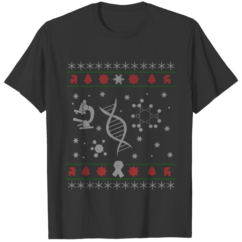 Science Scientist Ugly Christmas Sweater T-shirt