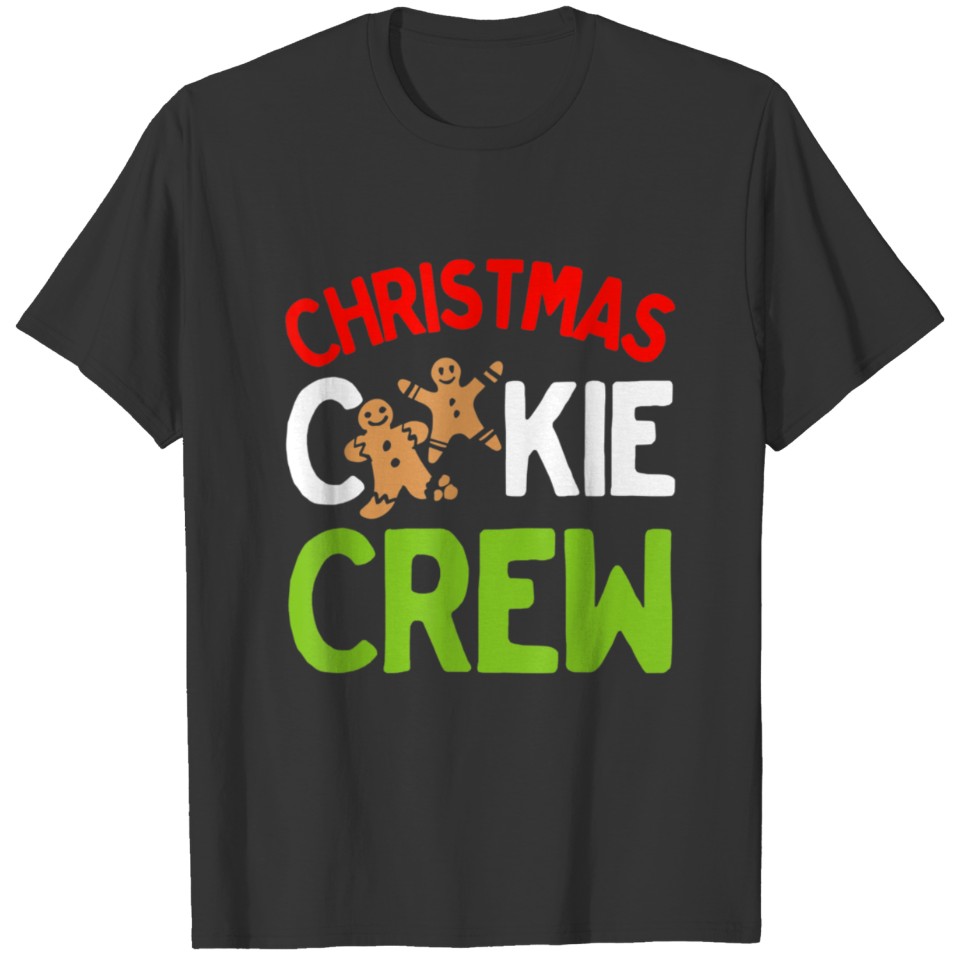 Christmas Cookie Crew with Gingerbread Cookies T Shirts
