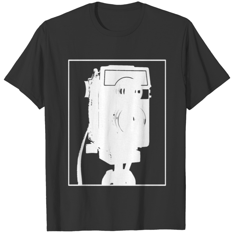 Analogue camera on tripod T-shirt