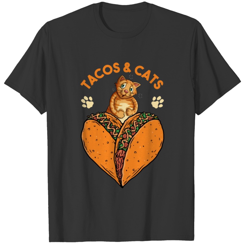 Tacos and Cats T Shirts Women Men Funny Gift Love