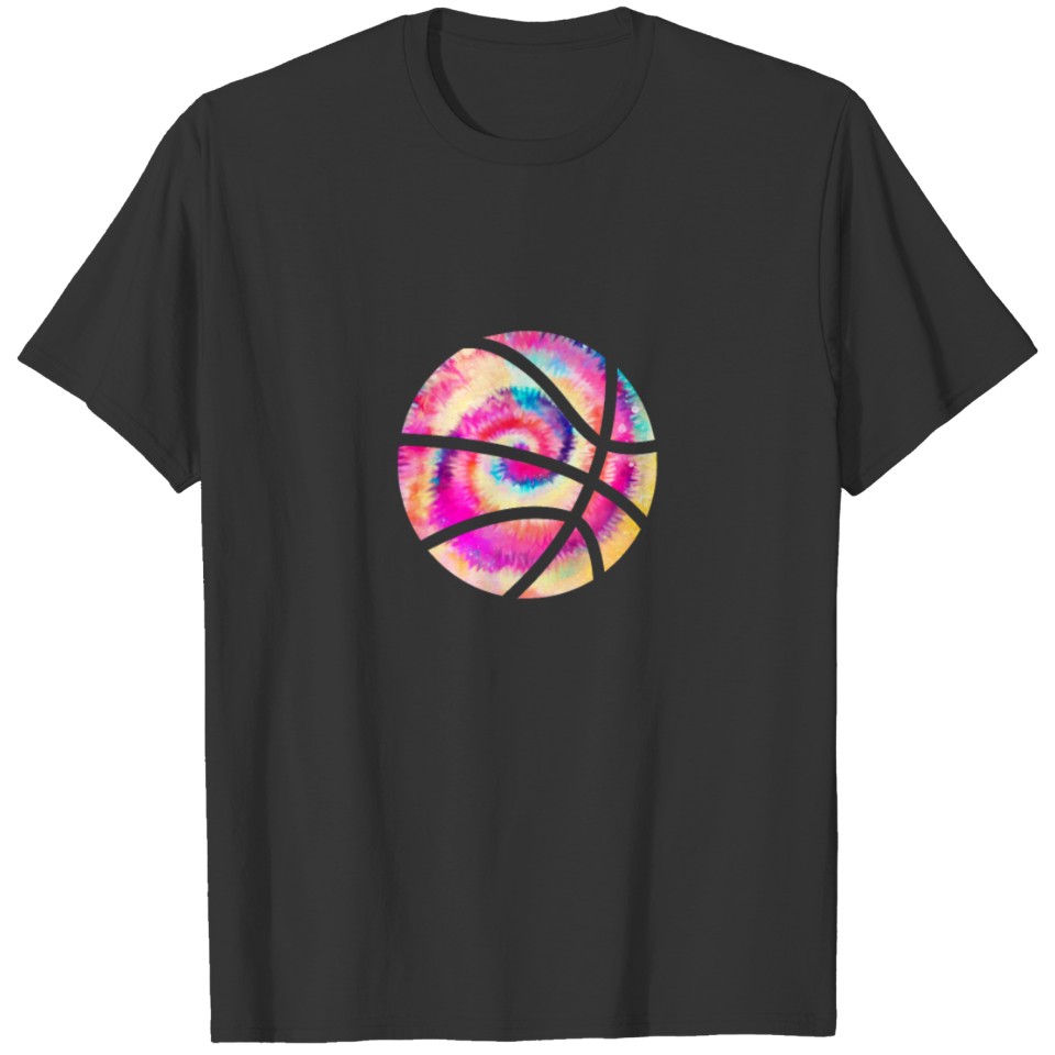 Basketball Rainbow Tie Dye T-shirt
