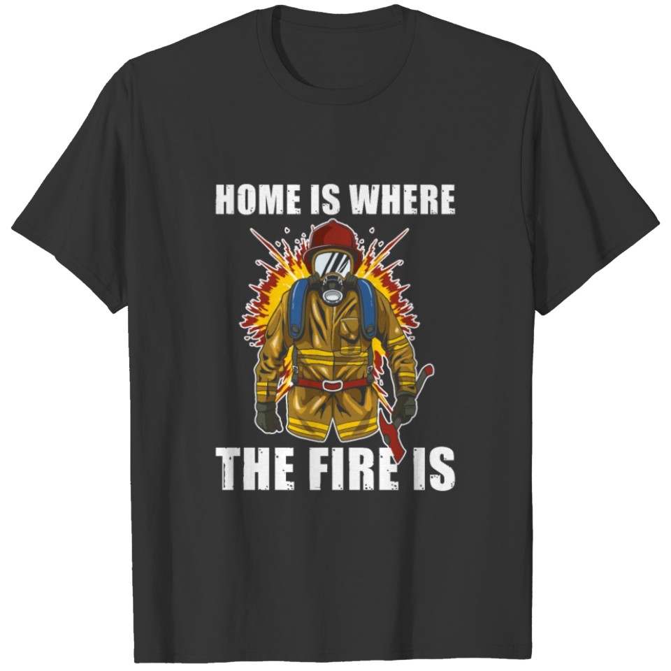 Firefighter Fire Department Thin Red Line Fireman T-shirt