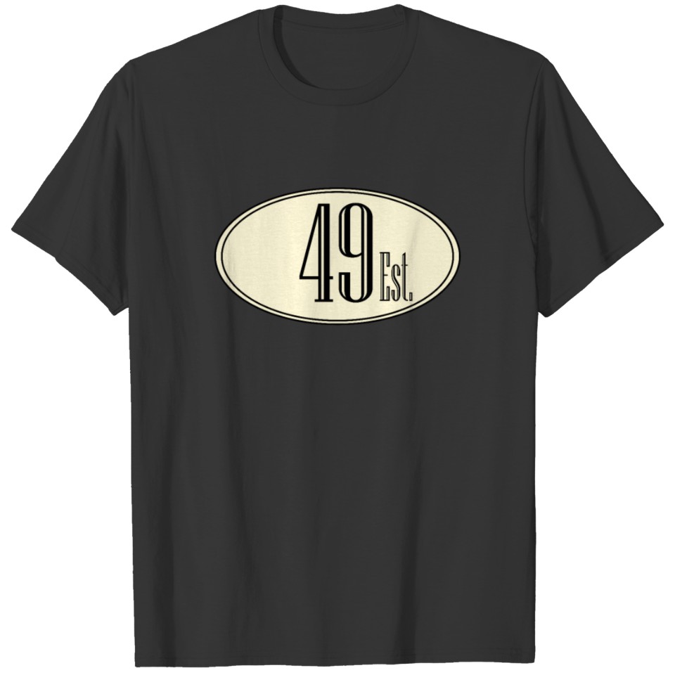 Retro 49 team number T-shirt