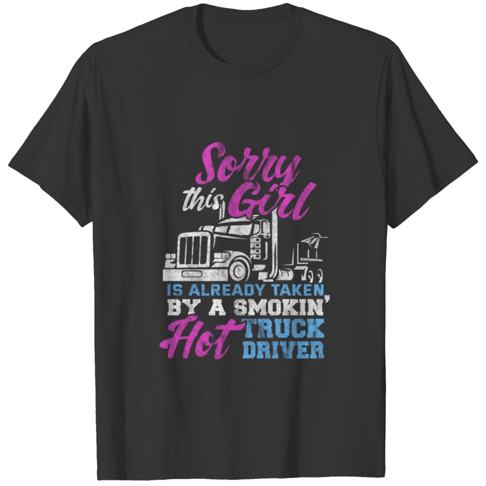 Lorry Truck Wife Driver Trucker Trucker T Shirts
