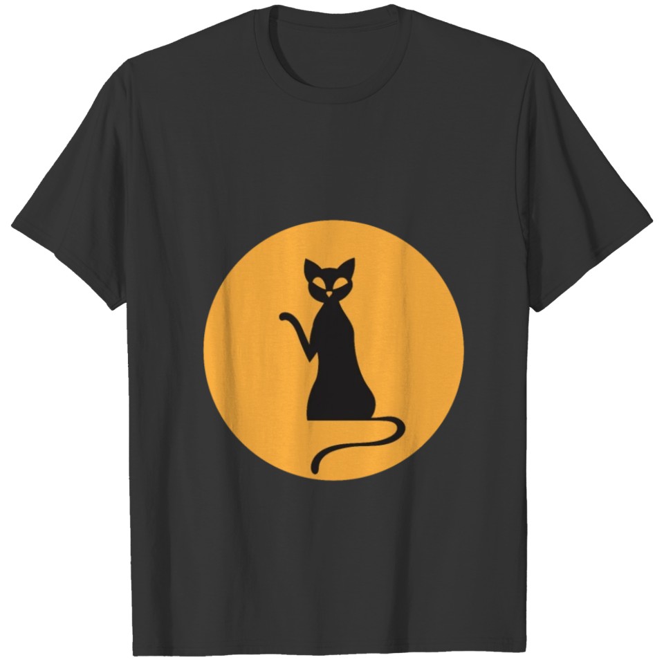 Cat Lovers Funny Animal Black Cat Costume Hallowee T-shirt