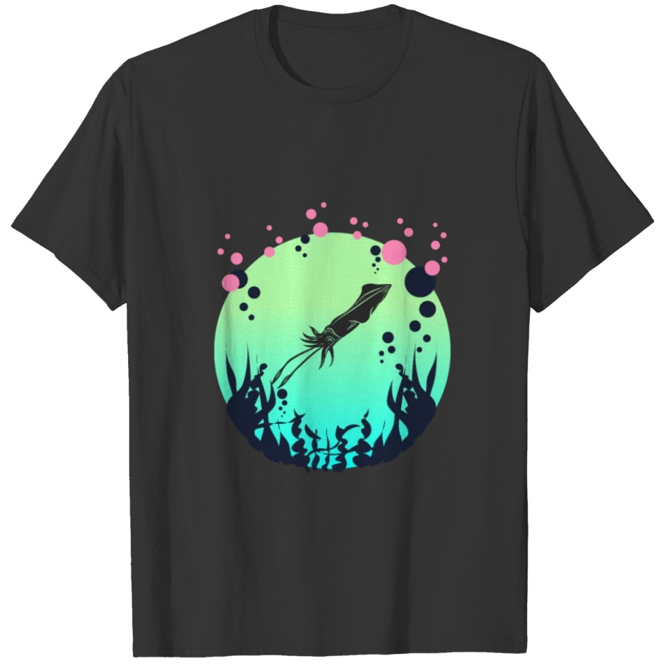 diver tshirt squid diver gift idea T-shirt
