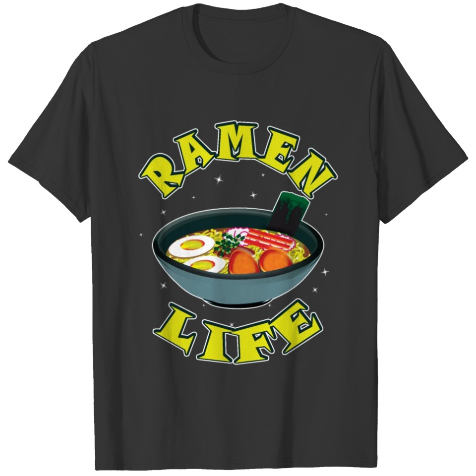 Cool Ramen Life Illustration T-shirt