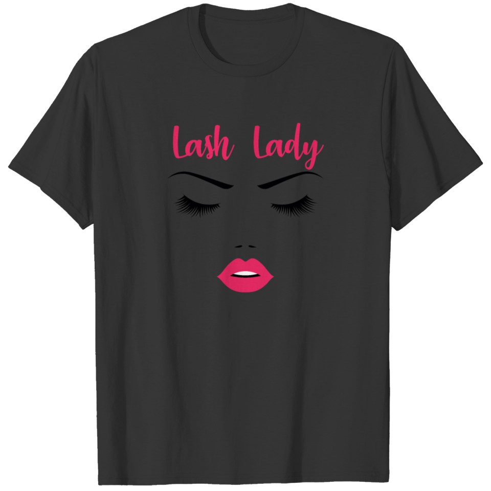 Makeup Lash Lady | Womens Eyelash Artist Cute T Shirts