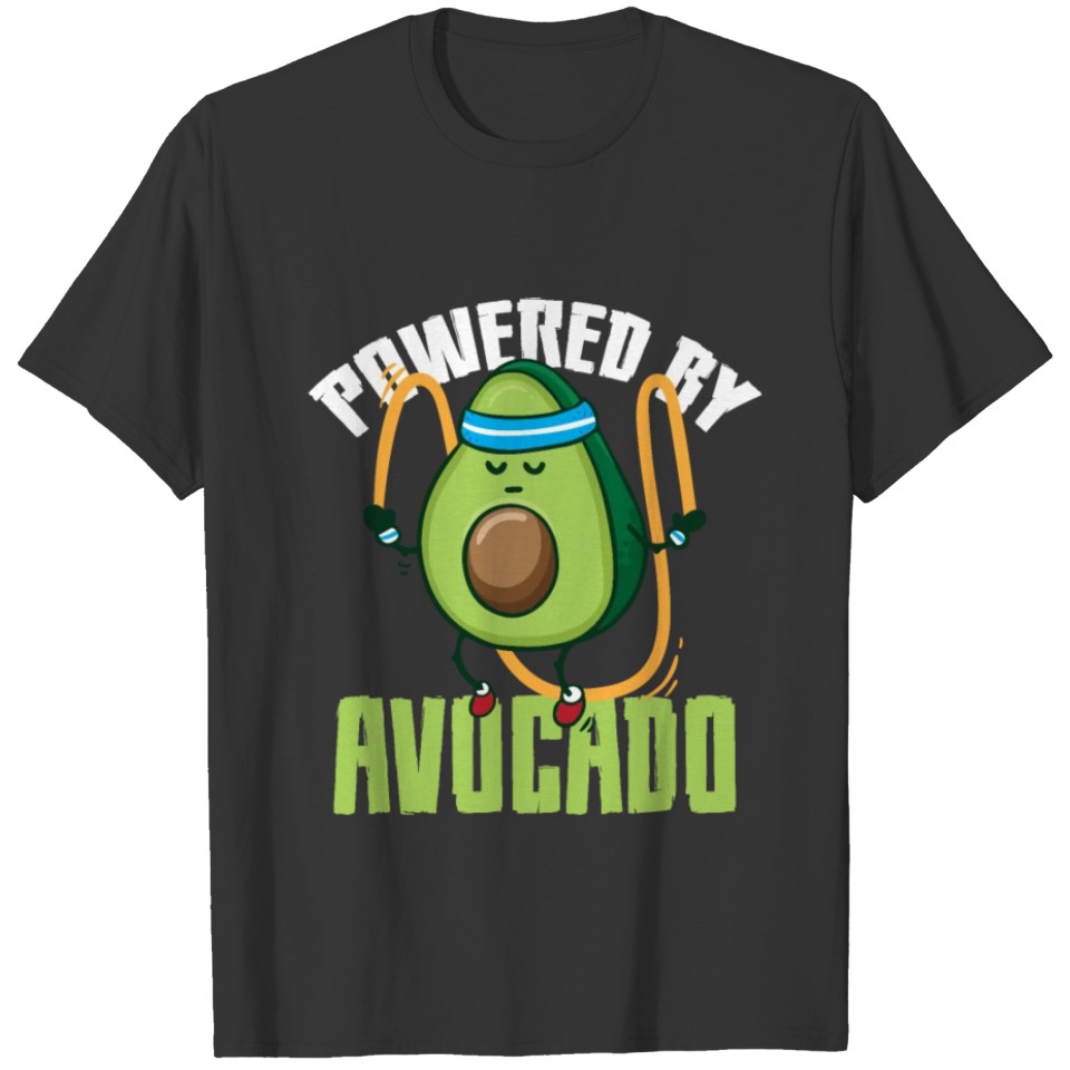 avocado, funny, keto, jump, rope, jumping, skippin T-shirt