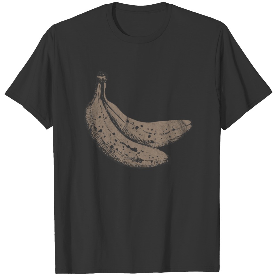 Old Tropical Fruit Banana Brown Rotten T Shirts