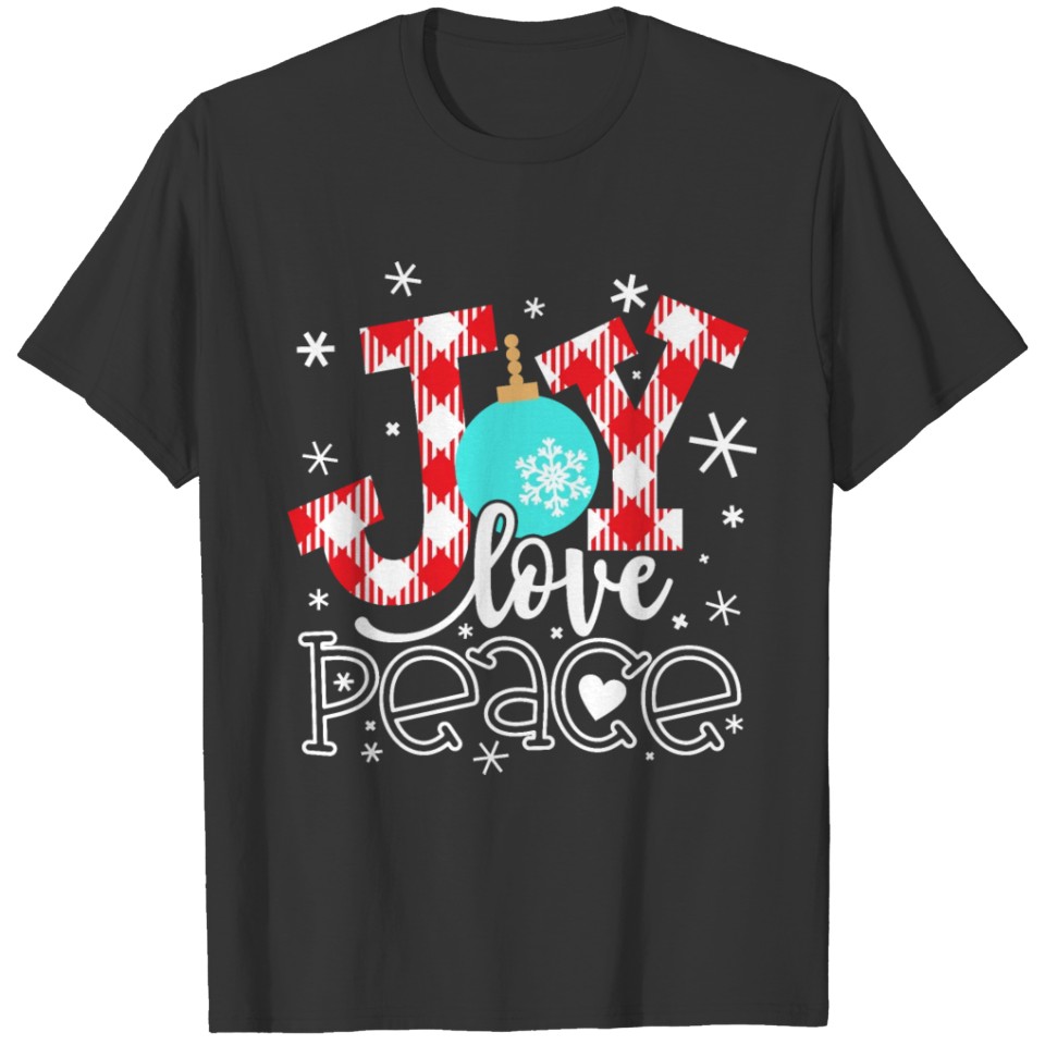 Joy Love Peace Christmas T-shirt