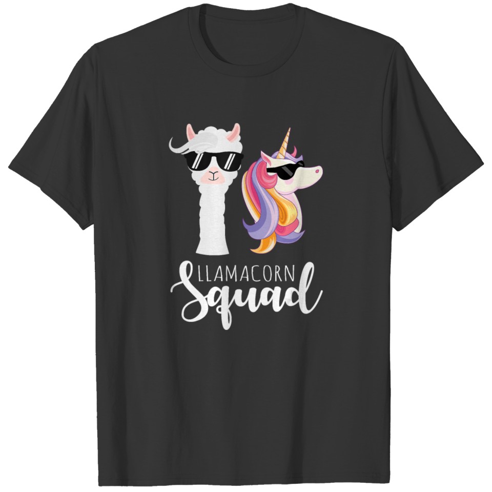 Llamacorn Squad Funny Unicorn Llama Christmas T-shirt