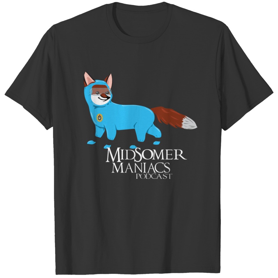 Midsomer Maniacs - SOCO Fox light text T-shirt