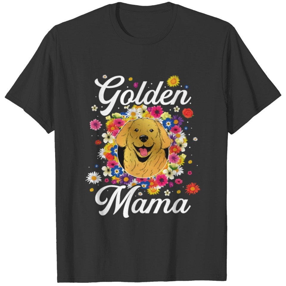 Golden Mama Golden Retriever Funny Dog Gift T-shirt