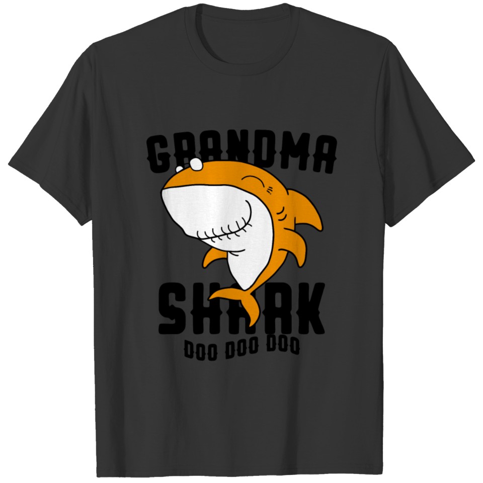 Grandma Shark For Mom Grandmother Halloween Christ T Shirts