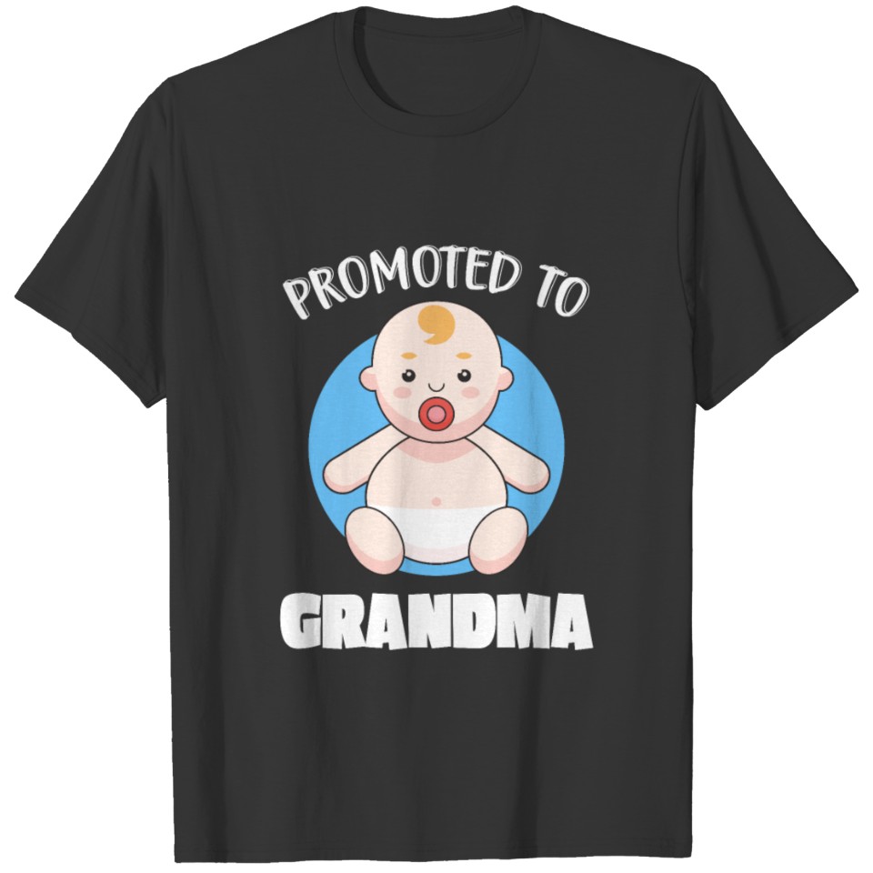 Promoted To Grandma Family Birth Grandchildren T-shirt