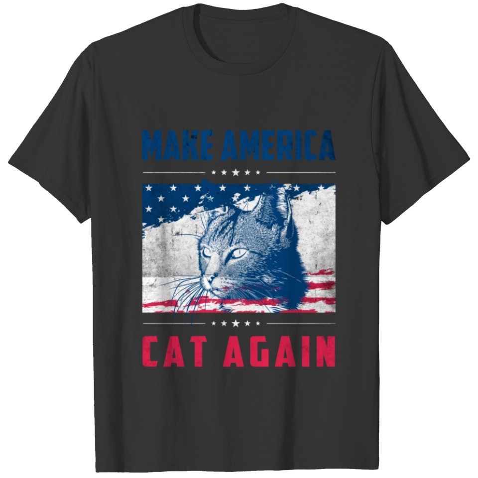 Make America Cat Again - USA Election Funny Kitten T-shirt