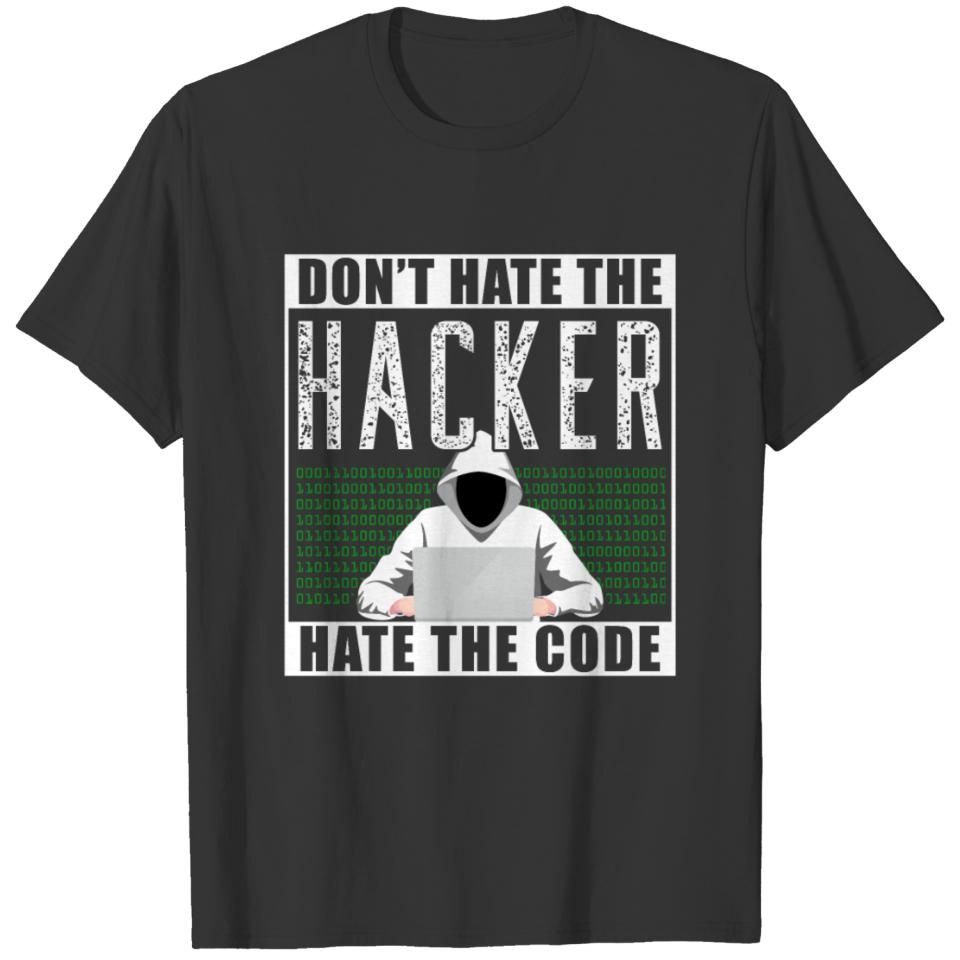 Hacker code programmers gift T-shirt