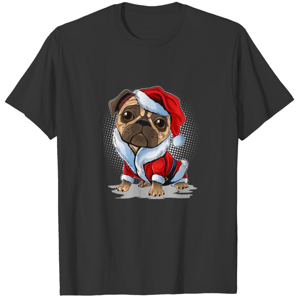 Santa dog T-shirt