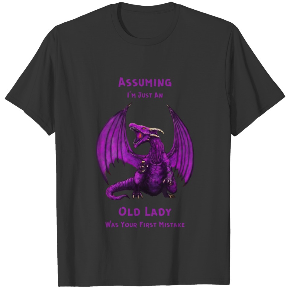 Assuming I'm Just an Old Lady... (Purple) T-shirt