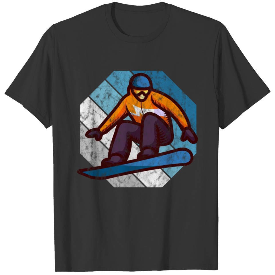 Snowboard Snowboarder Snowboarding Retro Gift T-shirt