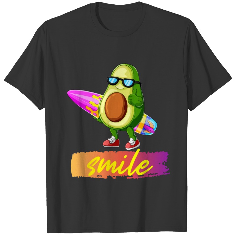 Avocado Smile, Ask me to make you smile Avocado T-shirt