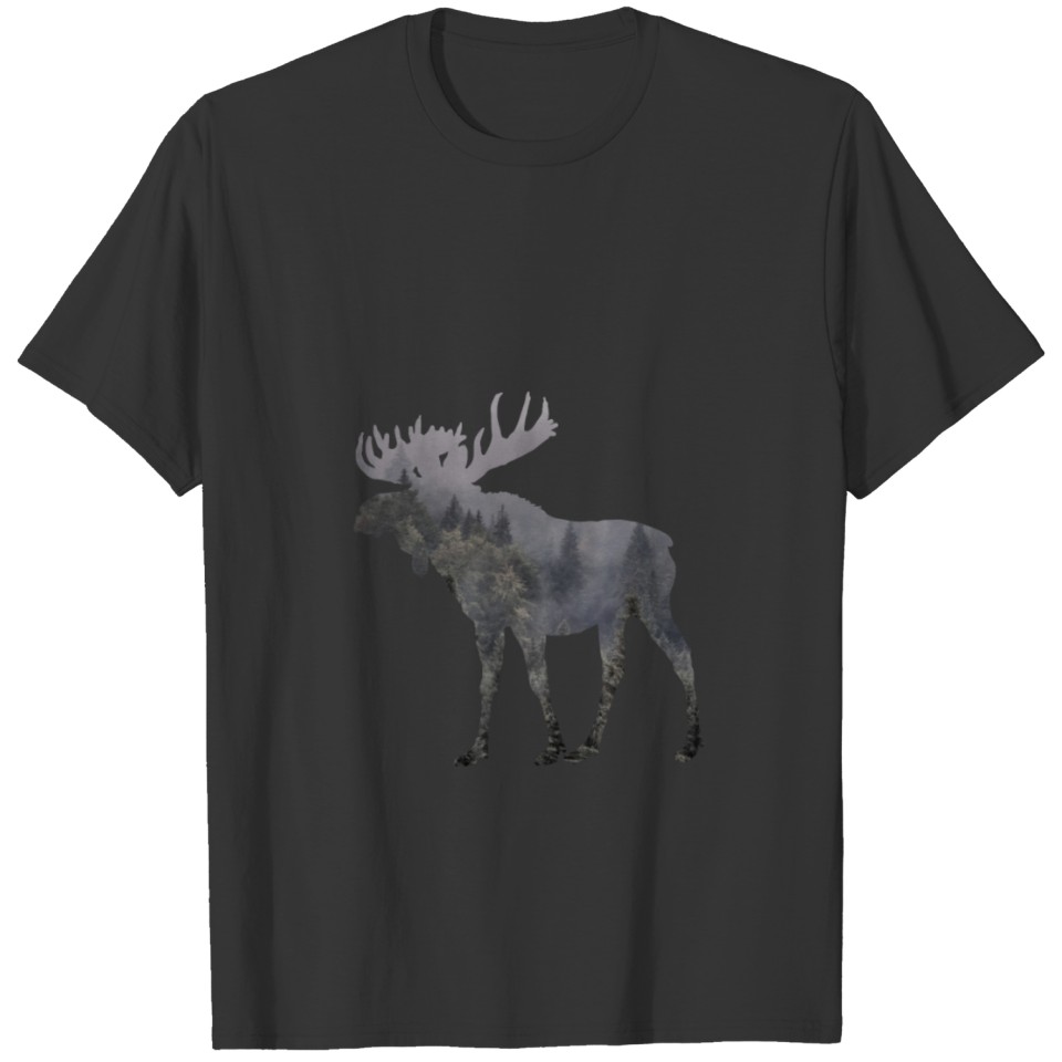 Stag Hunting Elk Gift Wild Moose Hunter Vintage T Shirts