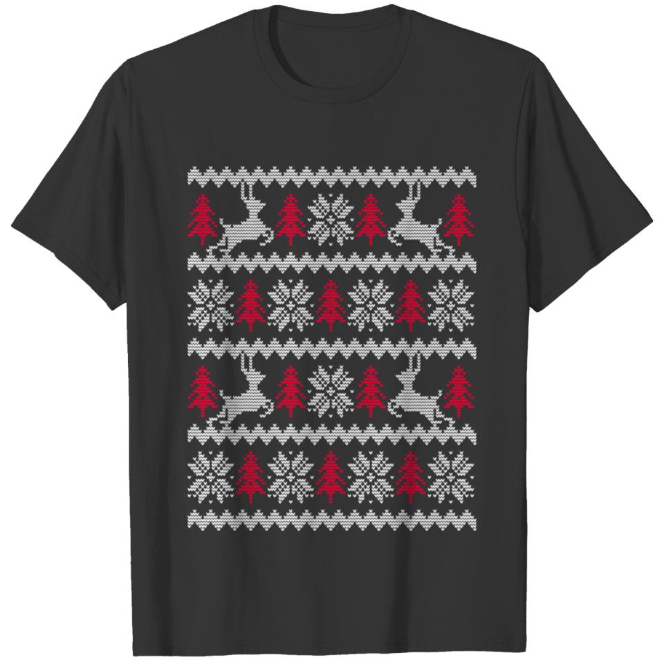 CHRISTMAS PATTERN DESIGN T-shirt