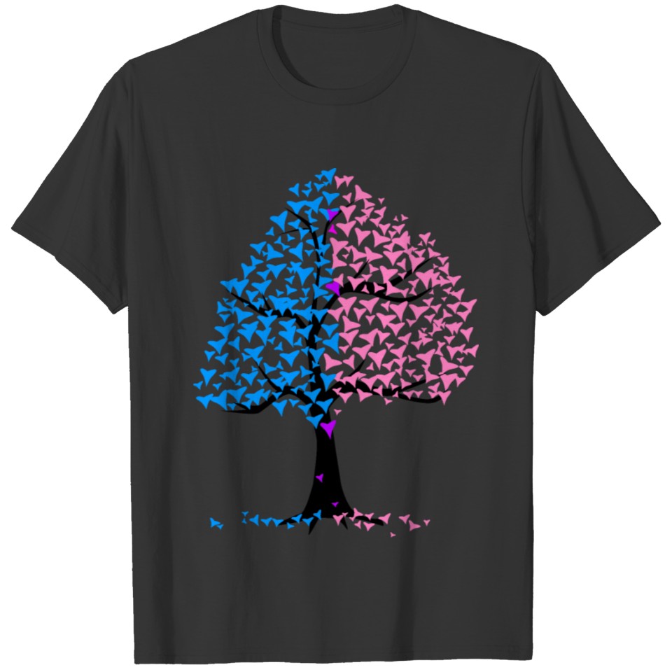 Boy Girl Hearts Tree T Shirts