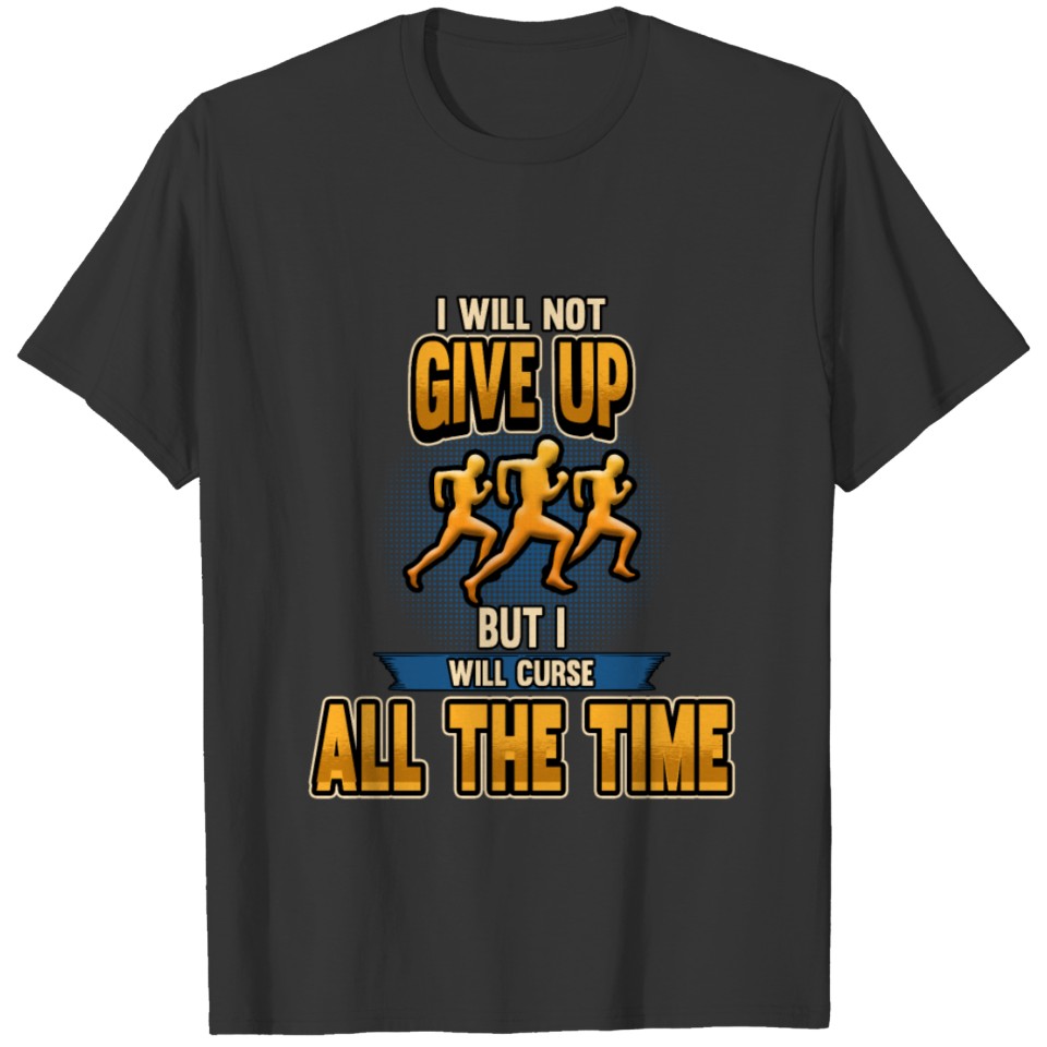 run running marathon sport race retirement T-shirt