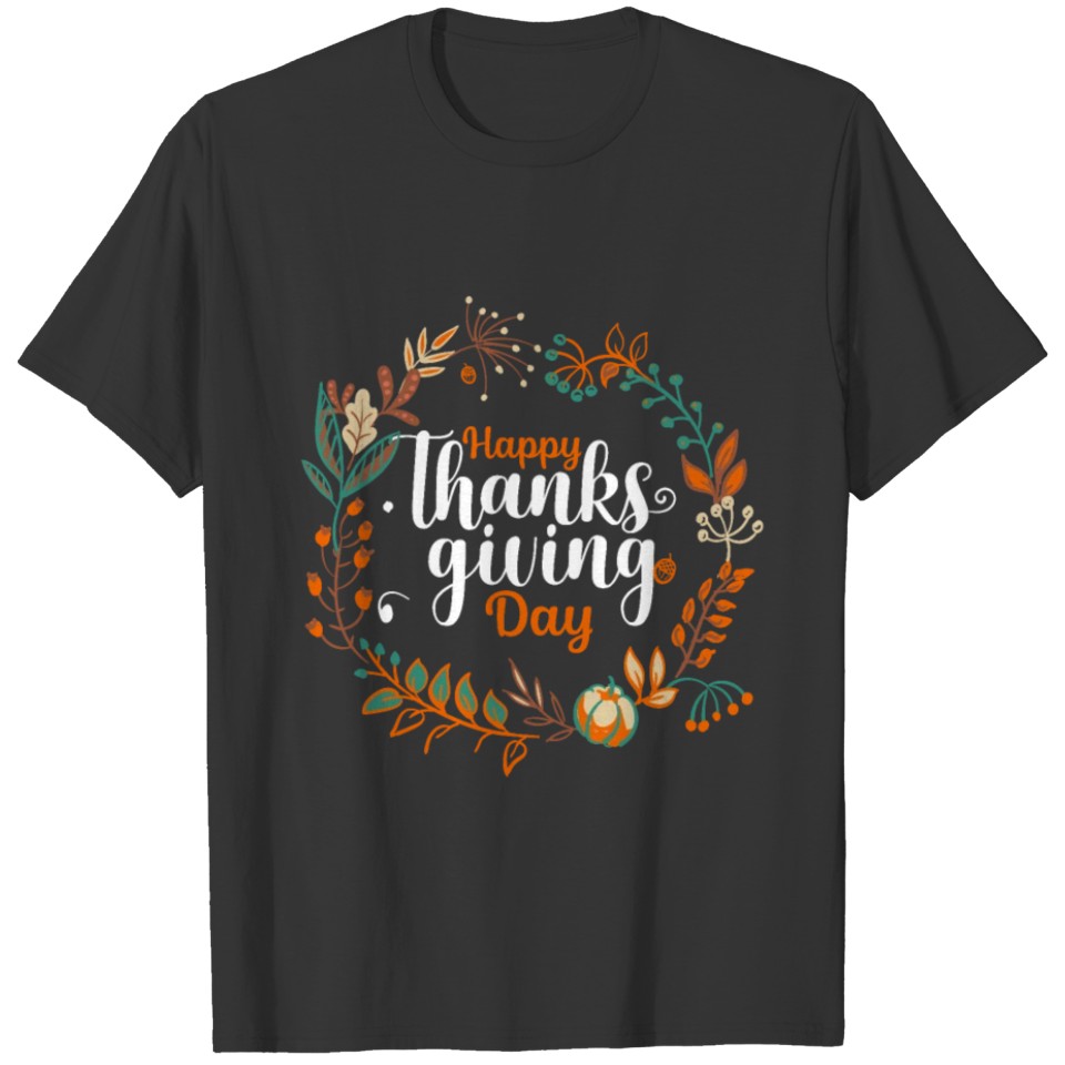 thanksgiving day Tee Celebrate Fall Pumkin T-shirt