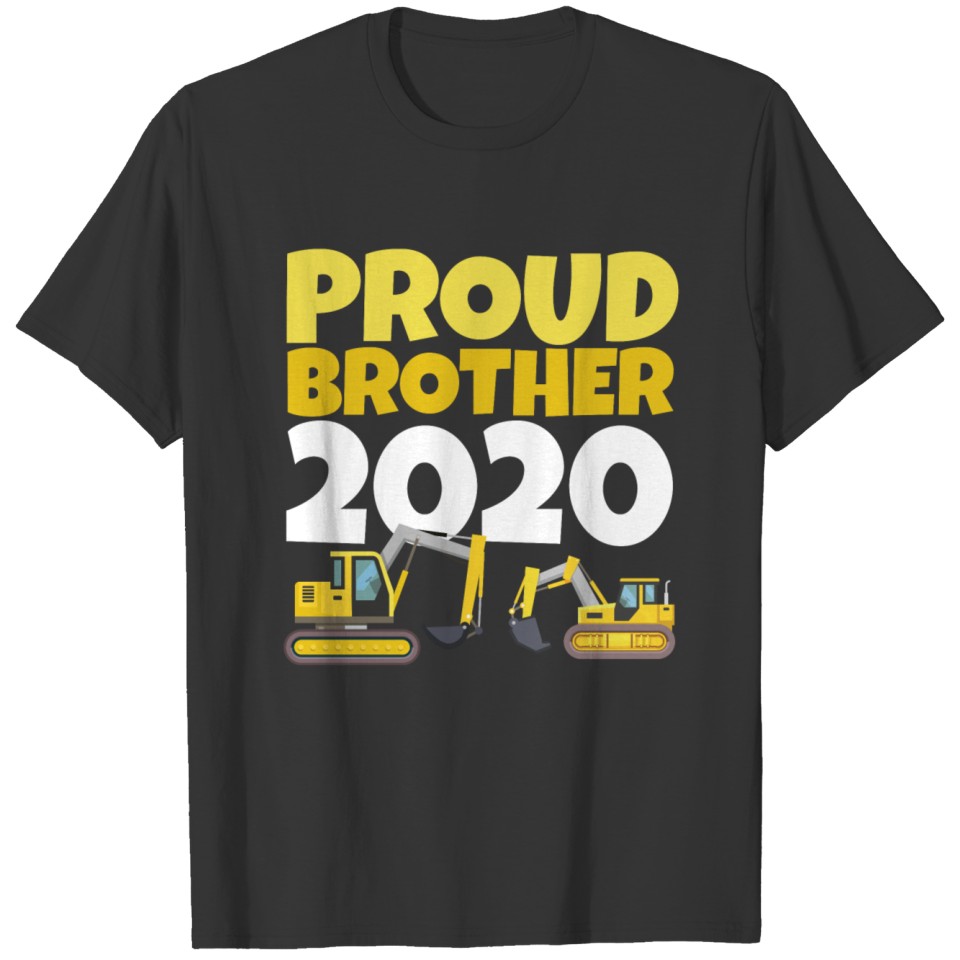 Big Proud Brother Excavators 2020 Gift T-shirt