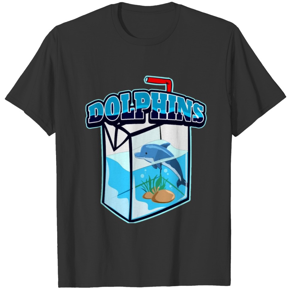 Dolphin Love in aquarium T-shirt