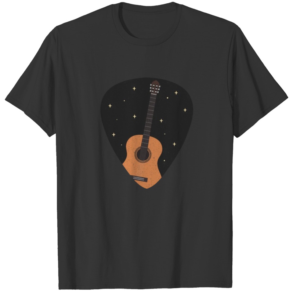 Vintage Music Guitar Pick String Instrument Gift T-shirt