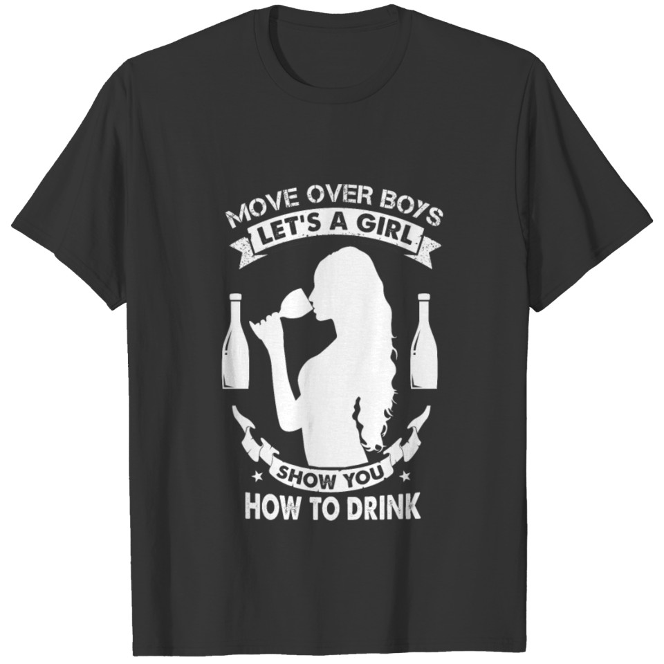 wine party wine glass Riesling white wine T-shirt