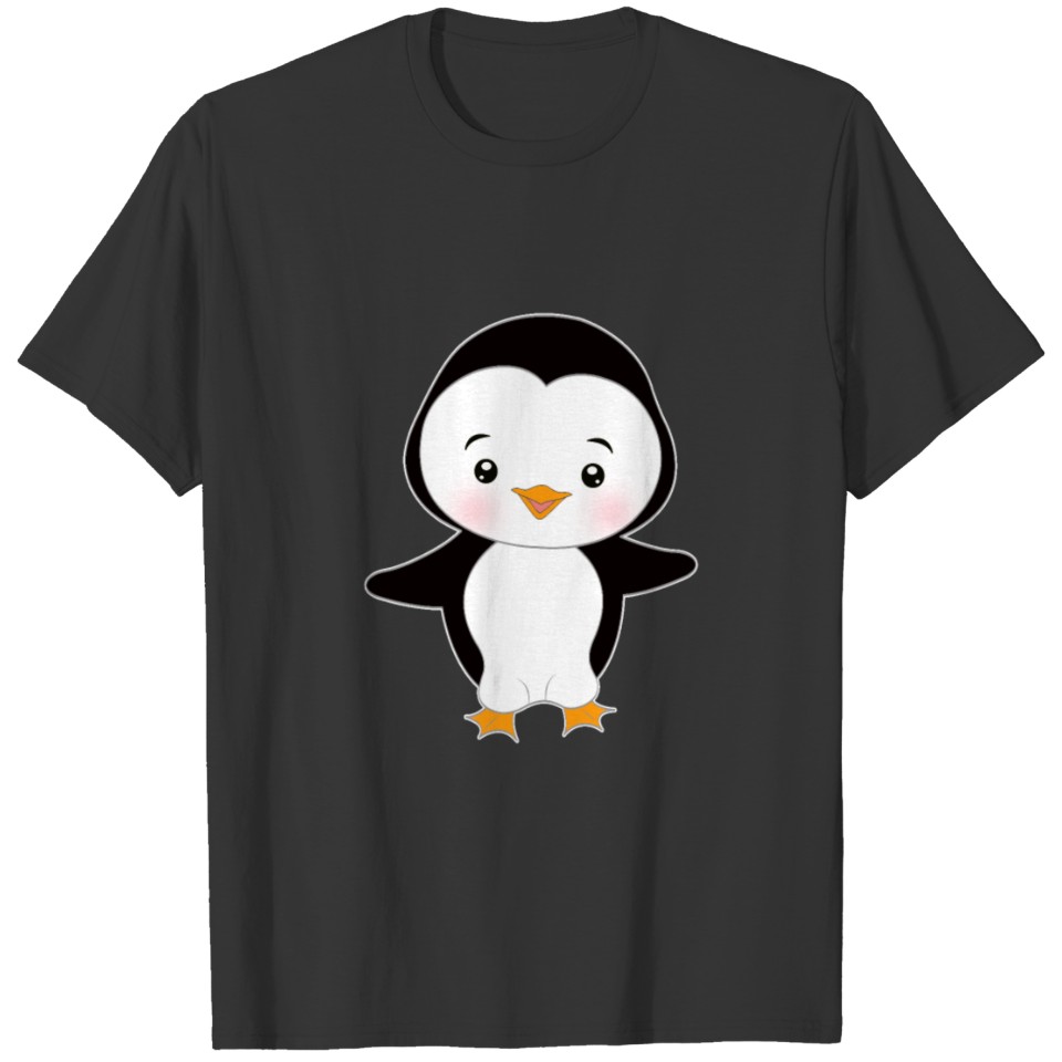 Lustiges Penguin Liebe Winter Vogel Tier T-shirt