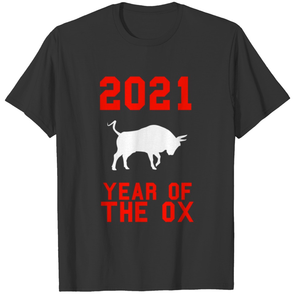 2021 Chinese New Year Zodiac Year of the Ox Horosc T-shirt