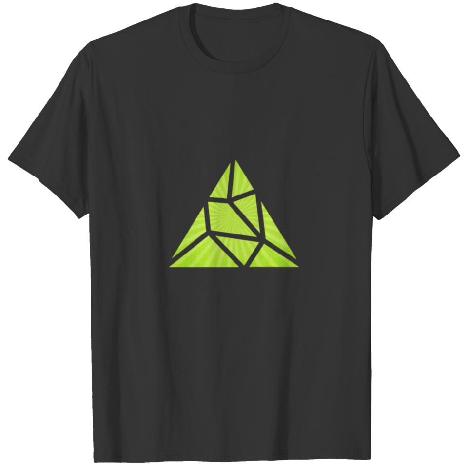 Green Splitted Triangle T-shirt