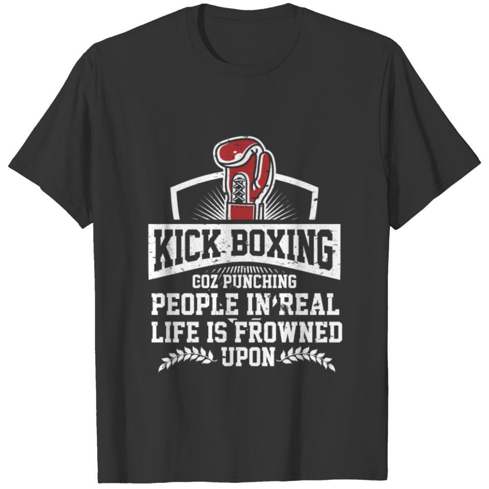 Funny Kickboxing Gift for Rude Martial Arts Boxer T-shirt