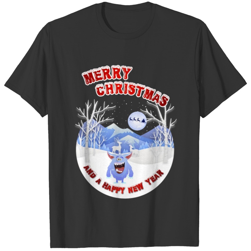 Merry Christmas Monster T-shirt