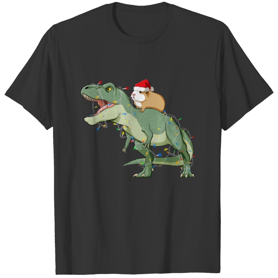 Santa Claus T Rex and Guinea Pig T Shirts