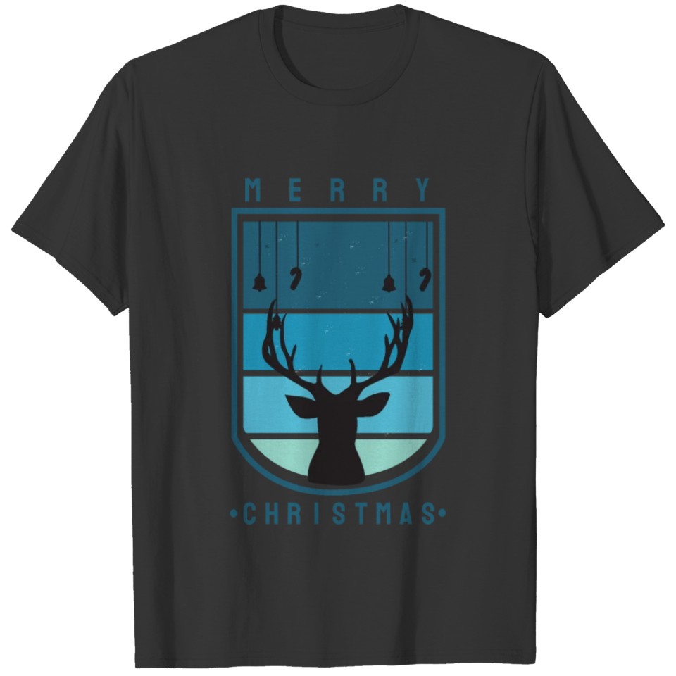 Vintage christmas deer. T-shirt