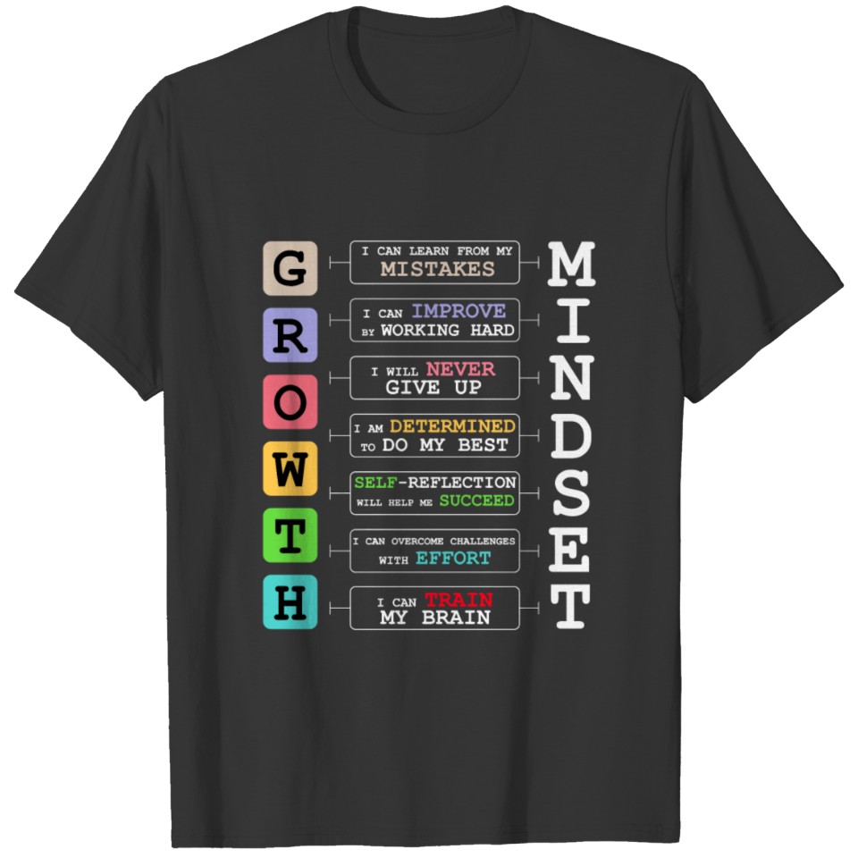 Growth Mindset Teacher for Christmas T Shirts