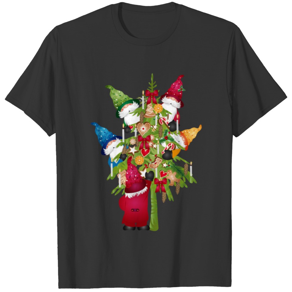 Gnome family decorate the Christmas tree T Shirts