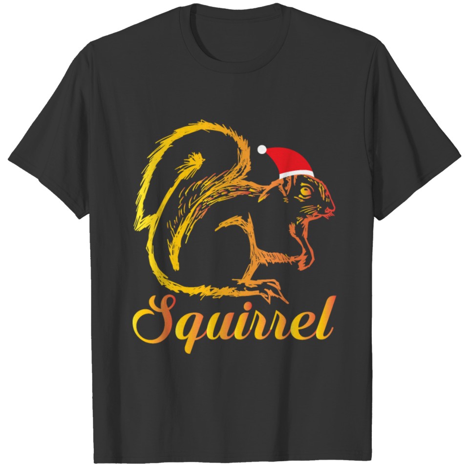 Funny Christmas Squirrel T-Shirt T-shirt