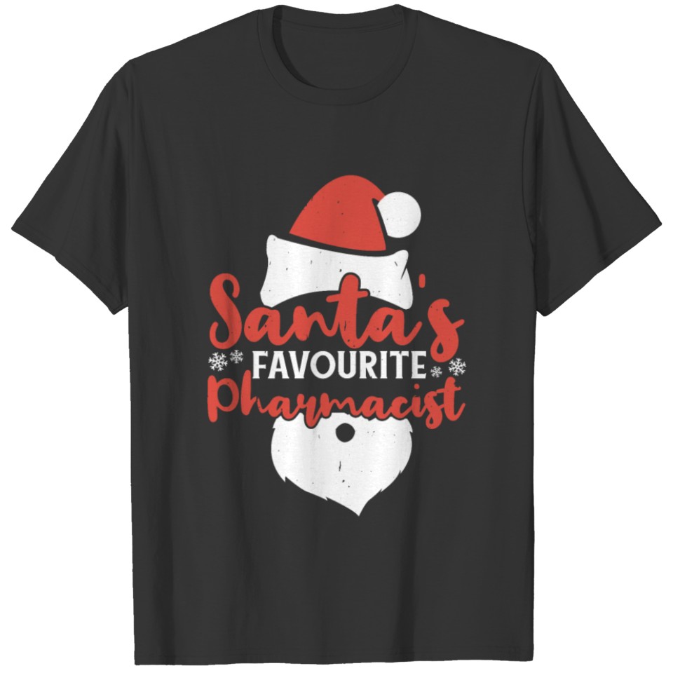 Santas Favourite Pharmacist Pharmacy Technician T-shirt