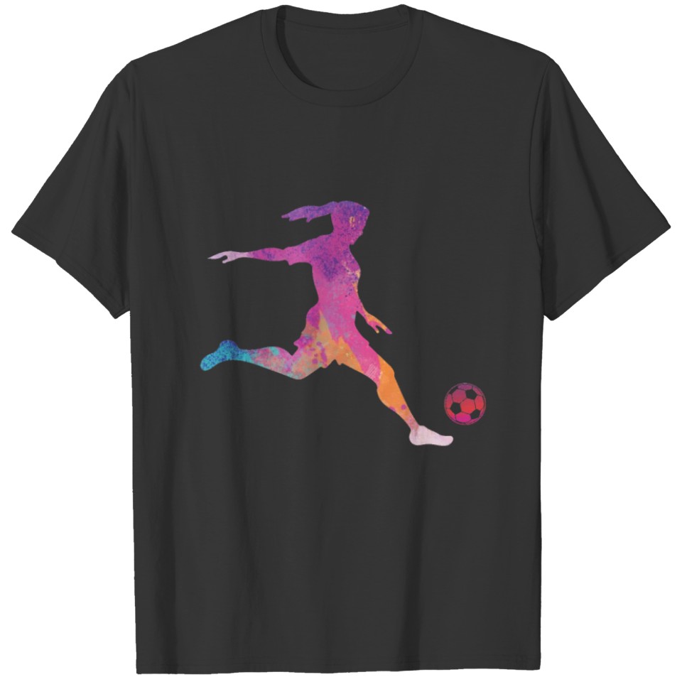Footballer Women's Football Gift Soccer Girls T-shirt