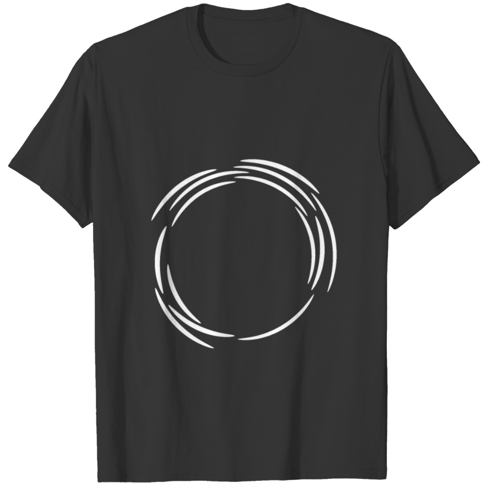 Circle design icon white line lines T Shirts